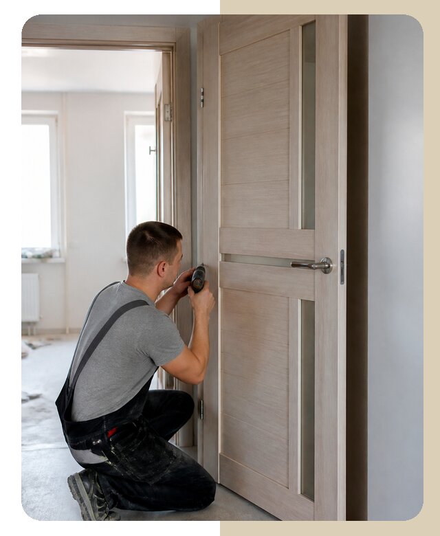 Монтаж деревянной двери в Славгороде по цене от 4680 р. | ДвериЛегко-Слд