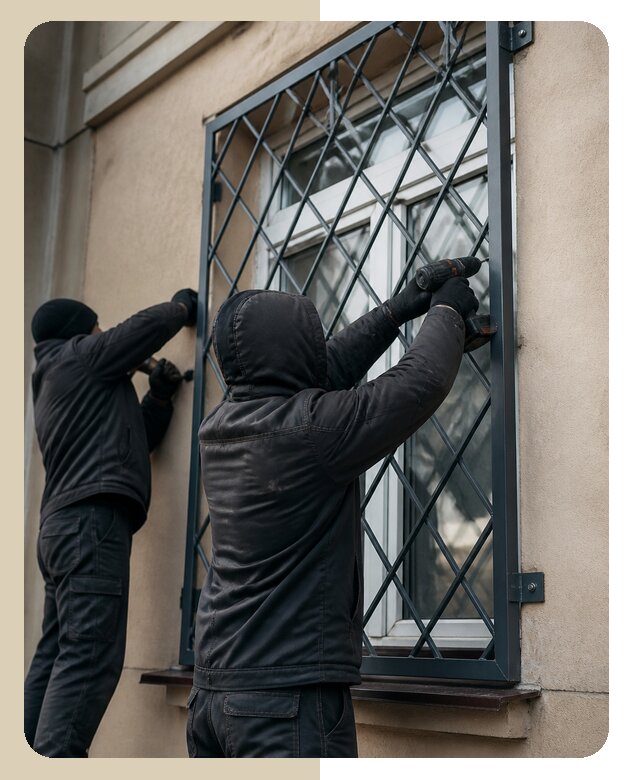 Установка антивандальных решеток на окна в Славгороде